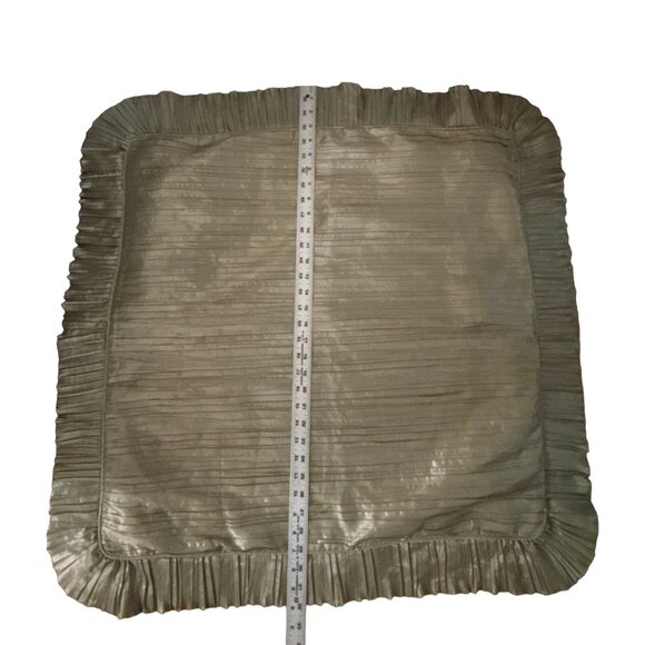 Croscill Home Green Decorative Throw Pillow Shams With Pleated Ruffle Ed… - Picture 7 of 11